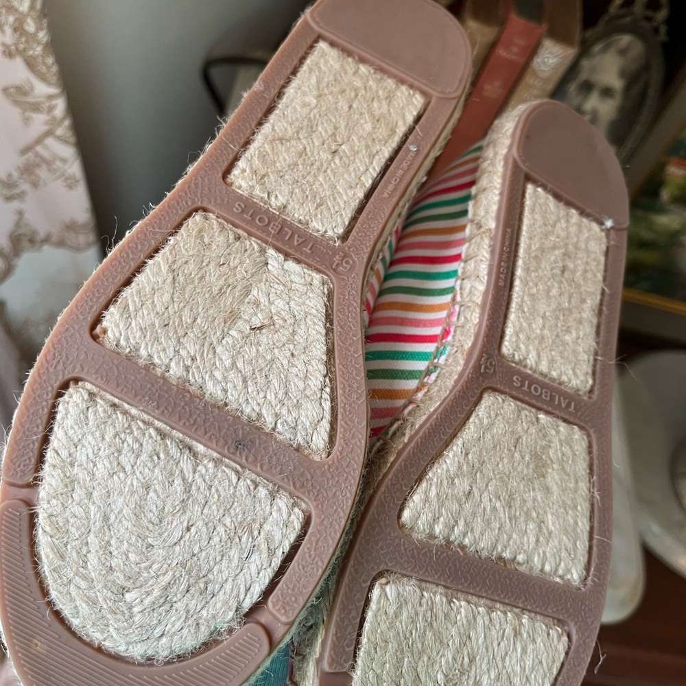 Talbots Multicolor Striped Espadrilles - image 4